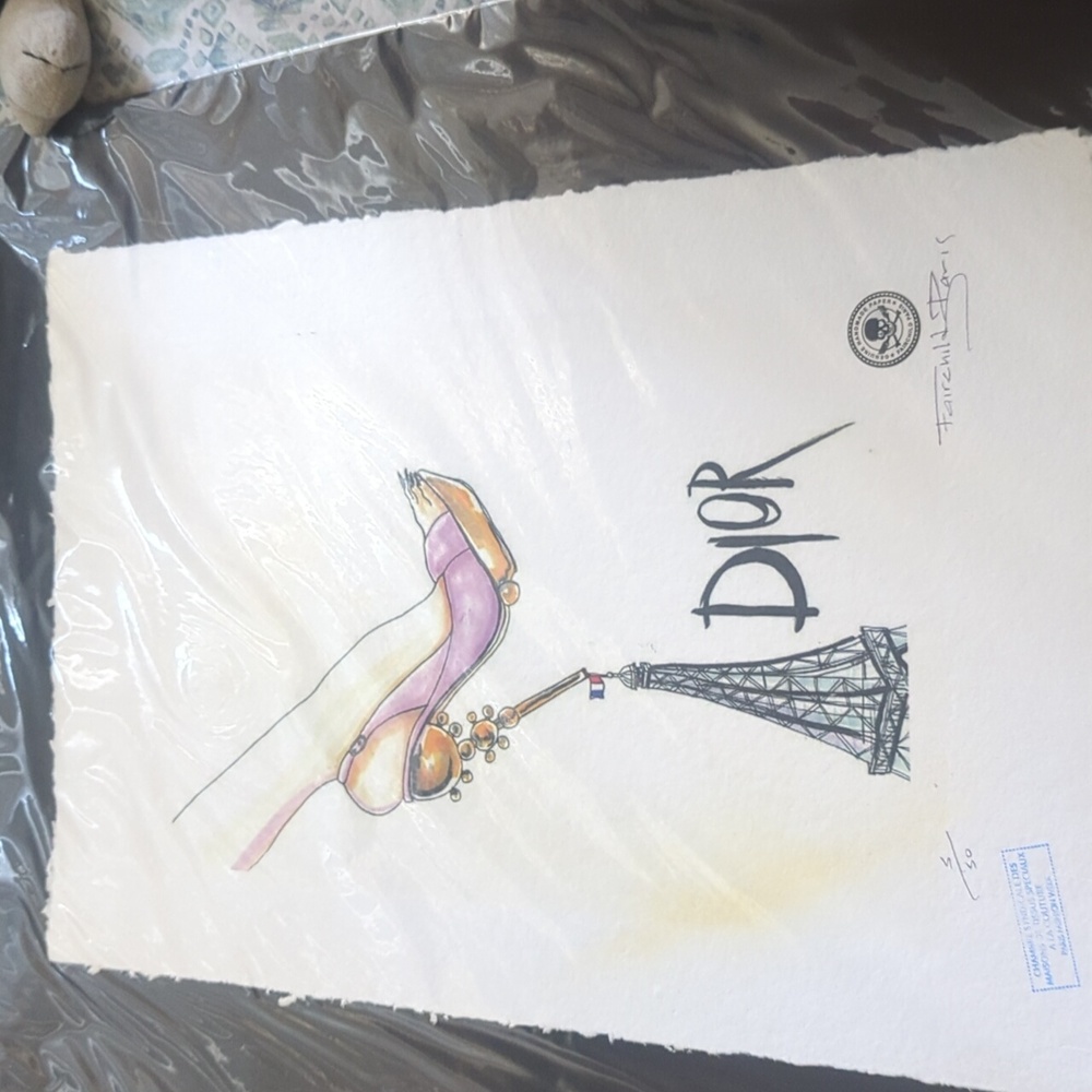 Dior Women's Chic Purple and Gold Heels